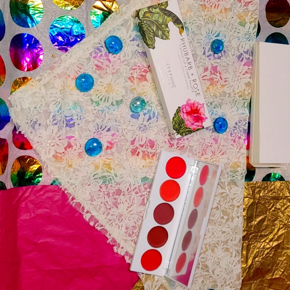 RHUBARB + ROSE Creamy Lip & Cheek Pallette